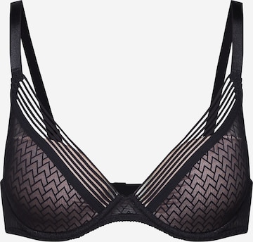 PASSIONATA T-shirt Bra 'Manhattan' in Black: front