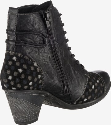 REMONTE Lace-Up Ankle Boots in Black