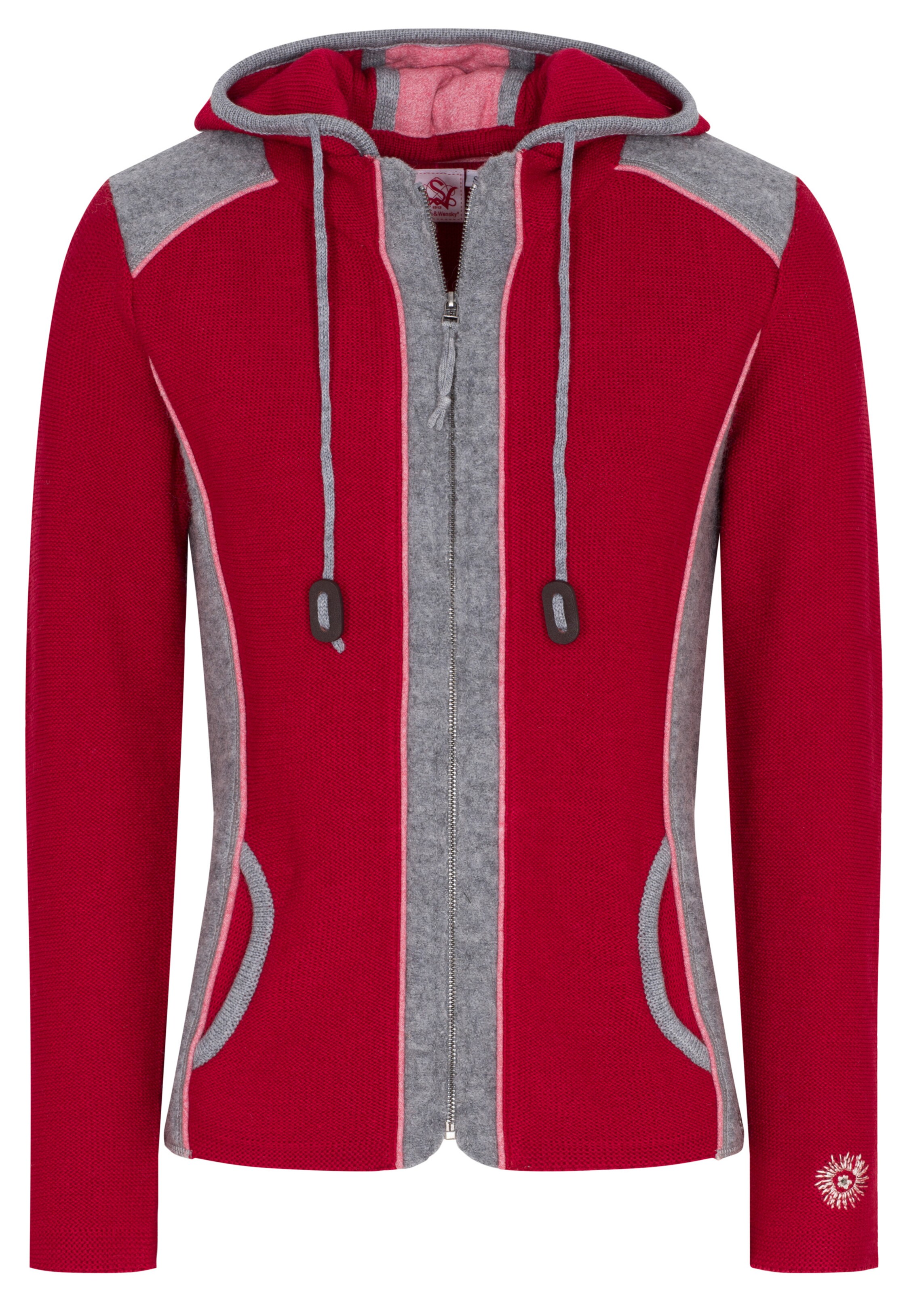 SPIETH & WENSKY - Strickjacke "Majoran" in rot