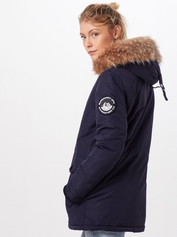 mėlyna Superdry Žieminė parka 'ASHLEY'