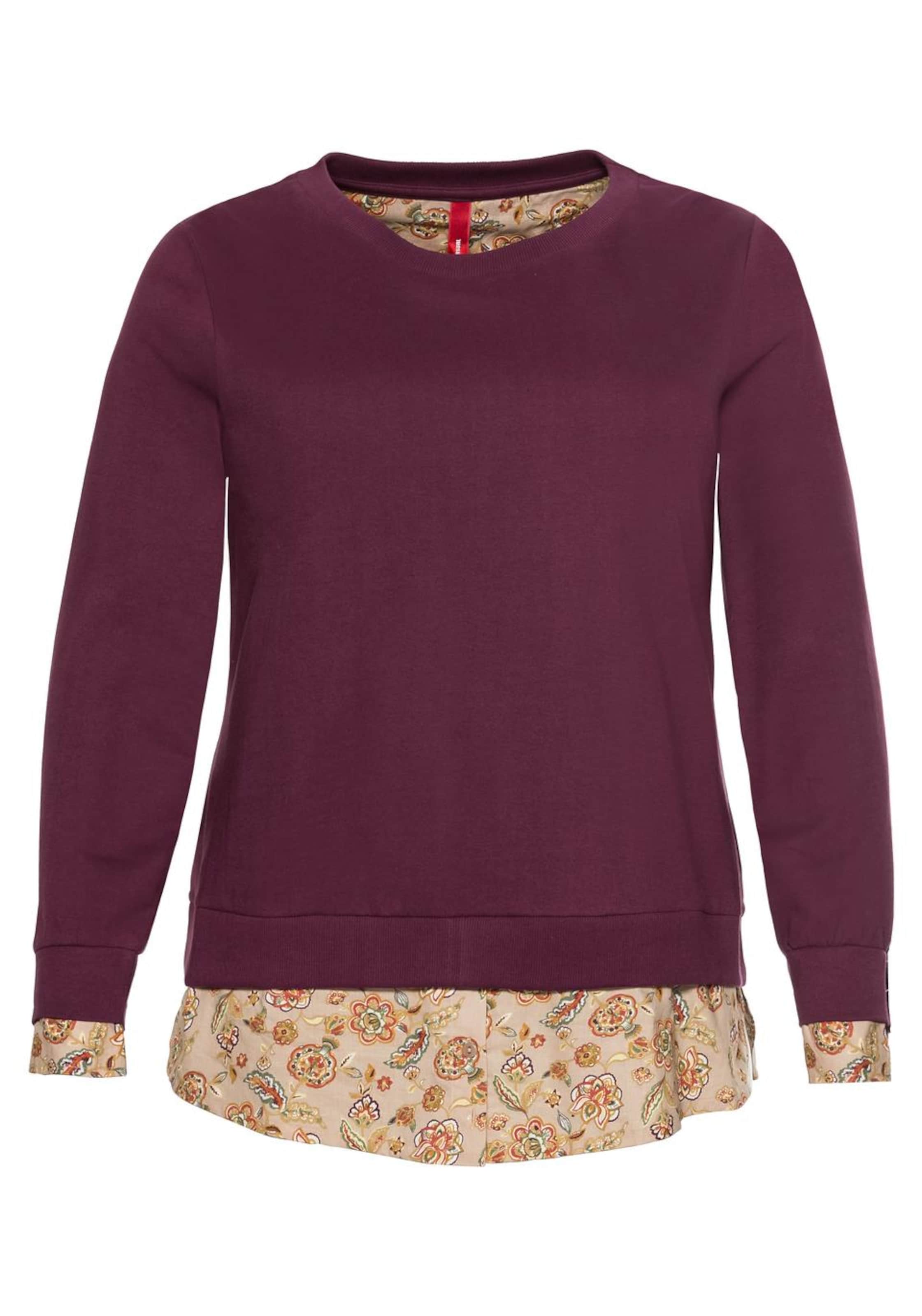 SHEEGO - Sweatshirt in beere