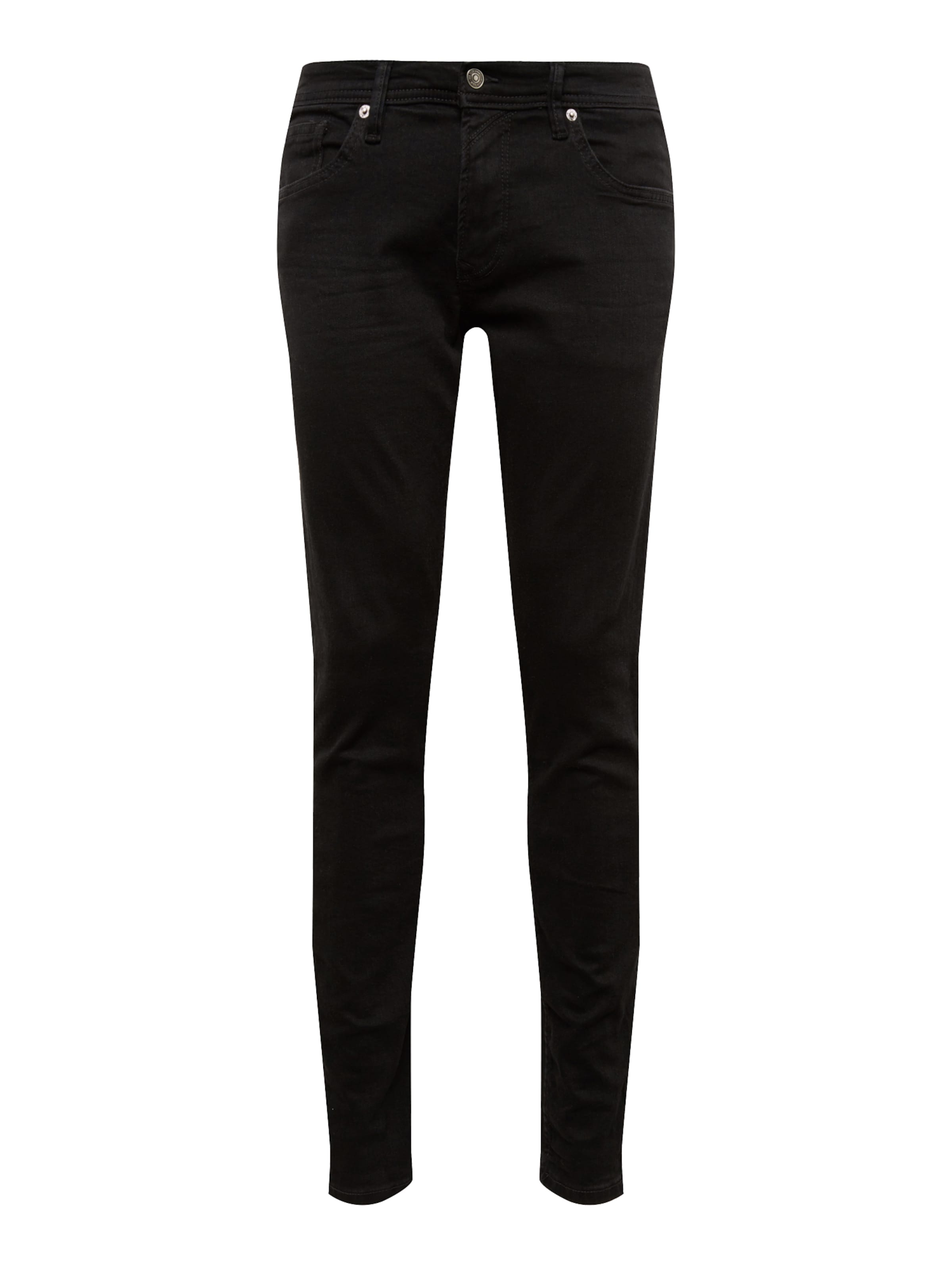 TOM TAILOR DENIM Slim fit Jeans 'Piers' in Black: front
