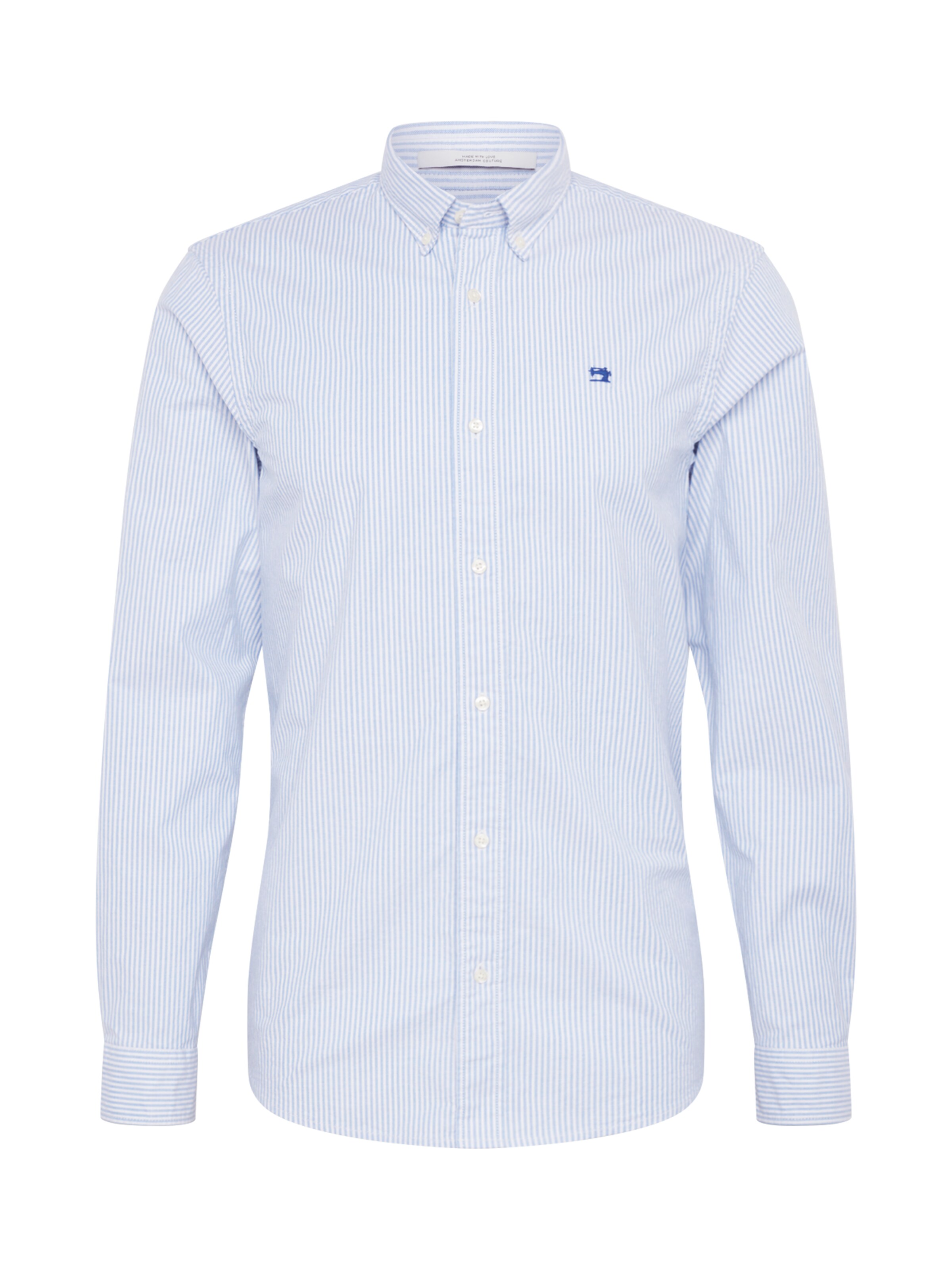 SCOTCH & SODA - Zakelijk overhemd 'Oxford' in de kleur Lichtblauw