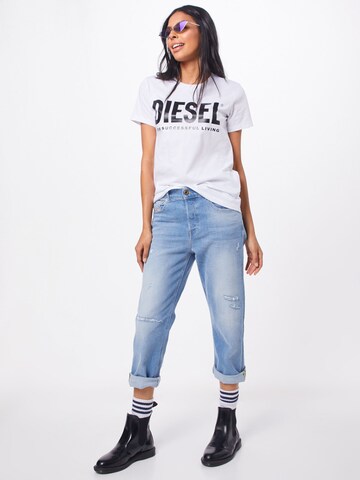 DIESEL Shirt 'T-SILY-WX T-SHIRT' in White