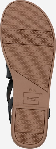 TOMS Páskové sandály 'Sicly' – černá: spodní strana