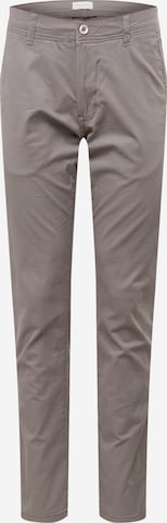 Coupe slim Pantalon chino 'Noos' ESPRIT en gris : devant