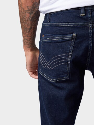 Coupe slim Jean 'Josh' TOM TAILOR en bleu