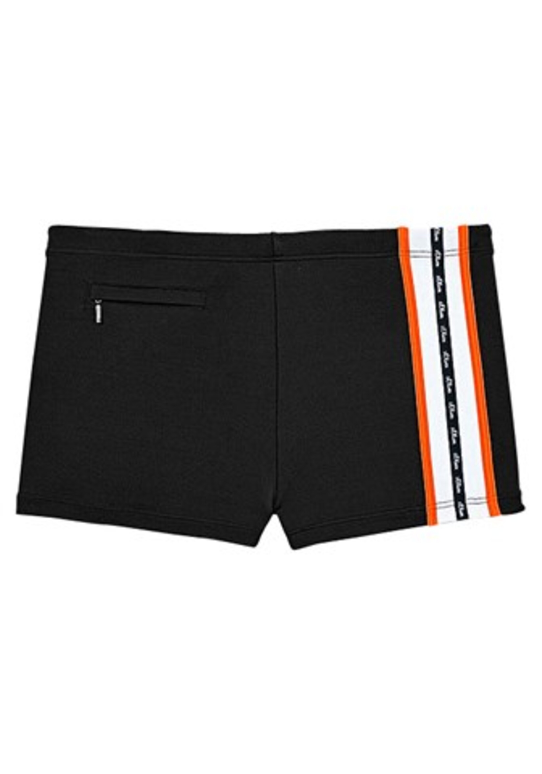 s.Oliver Boxer-Badehose in Schwarz: Vorderseite