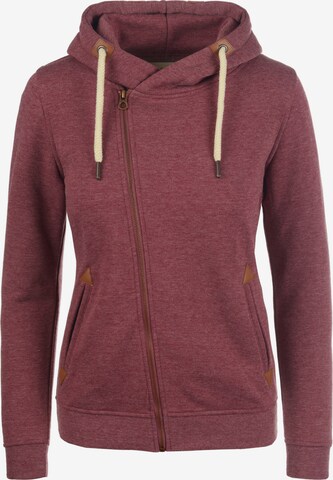 DESIRES Zip-Up Hoodie in Red: front