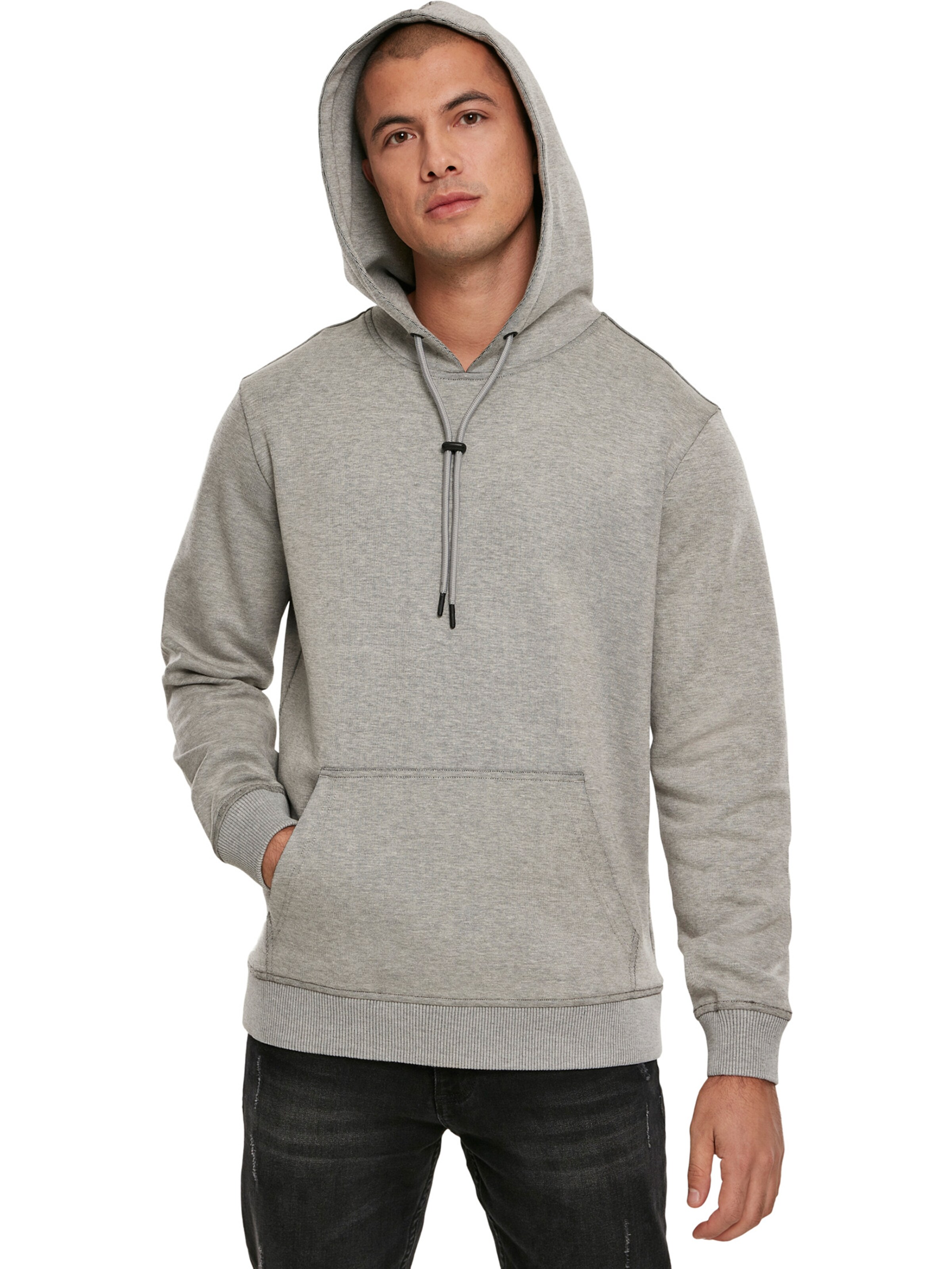 Urban ClassicsRegular Fit Sweater majica - siva boja: prednji dio