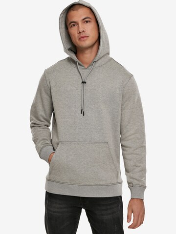 Urban Classics Regular fit Sweatshirt in Grey: front