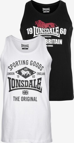 LONSDALE Shirt in Black: front