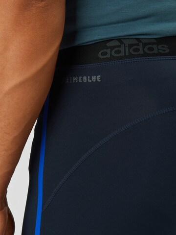 ADIDAS SPORTSWEARSkinny Sportske hlače 'Alphaskin' - plava boja
