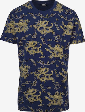 Mister Tee Shirt 'Dragon' in Blauw: voorkant