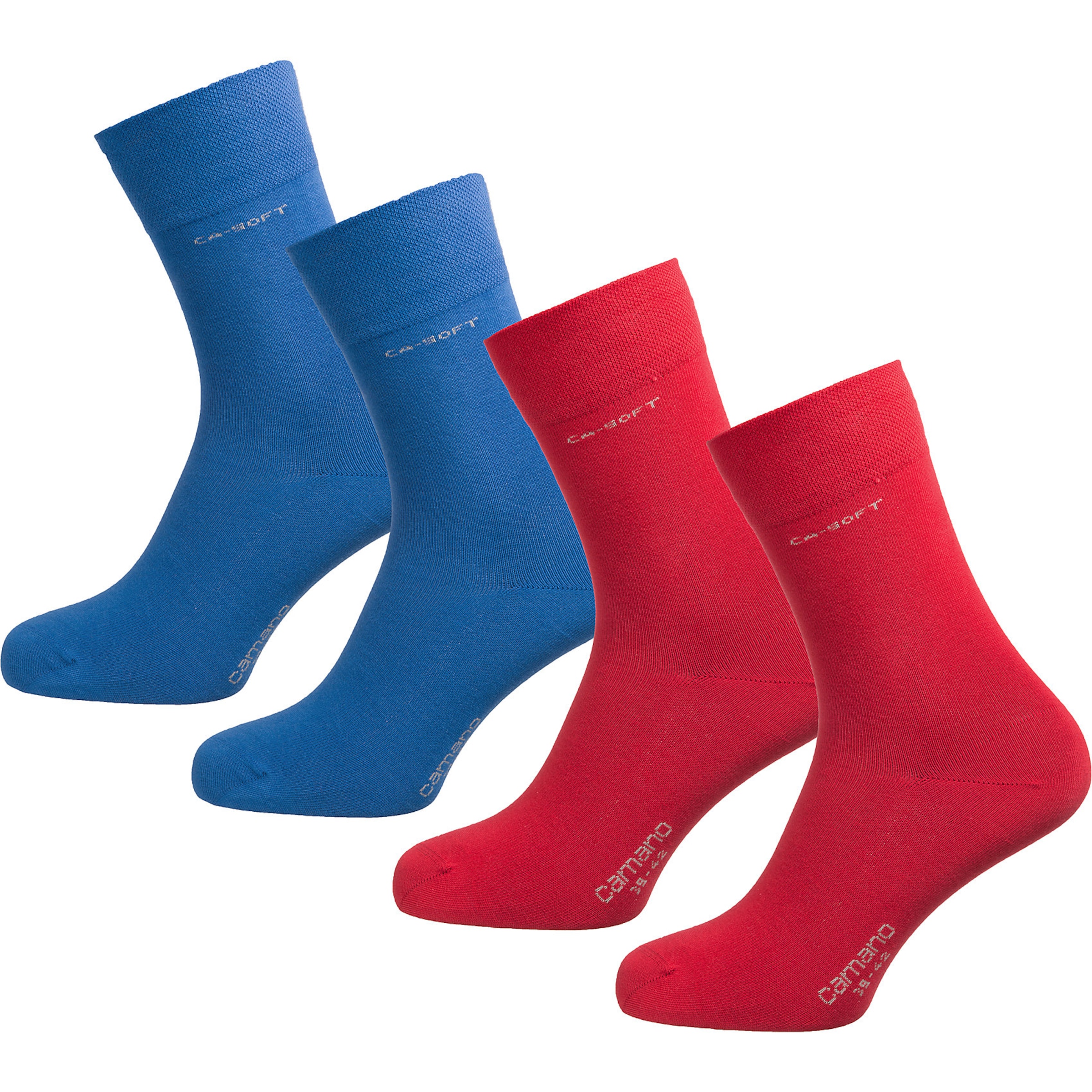 camano Socks in Blue: front