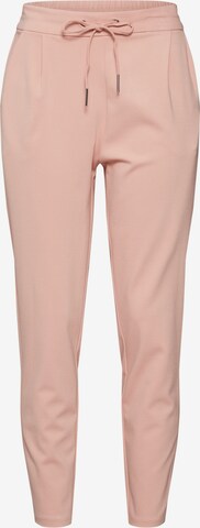 VERO MODA Tapered Pleat-Front Pants 'Eva' in Pink: front