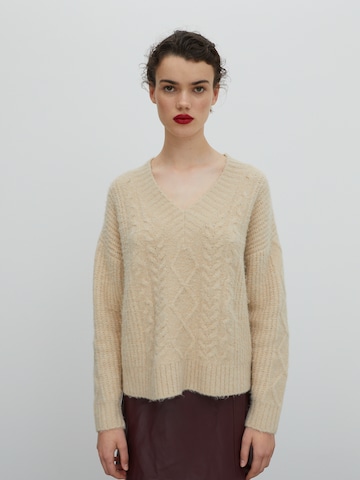 EDITED Sweter 'Selina' w kolorze beżowy