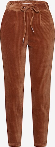 ONLY Regular Pleat-Front Pants 'POPTRASH-PING PONG' in Brown: front