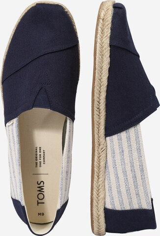 TOMS Canvas-Slipper 'ALPARGATA' in Blau: bočná strana