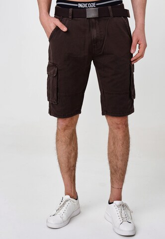 Regular Pantalon ' Blixt ' INDICODE JEANS en marron : devant