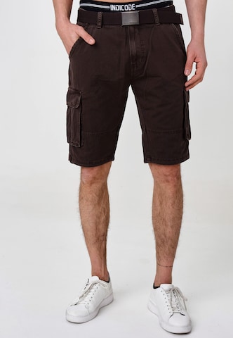 INDICODE JEANS Regular Pants ' Blixt ' in Brown: front