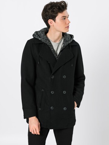 INDICODE JEANS Ανοιξιάτικο και φθινοπωρινό παλτό 'Clifford' σε μαύρο