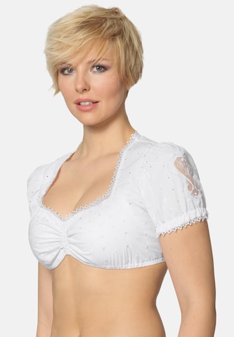 STOCKERPOINT Блуза в традиционен стил в бяло