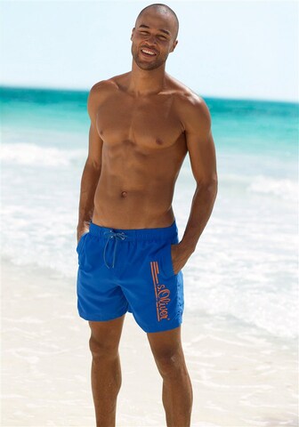 s.Oliver Badeshorts in Blau