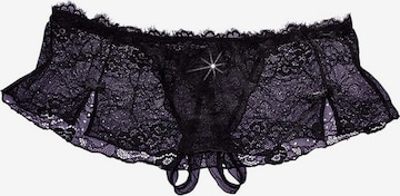 PETITE FLEUR GOLD - Tanga en negro: frente