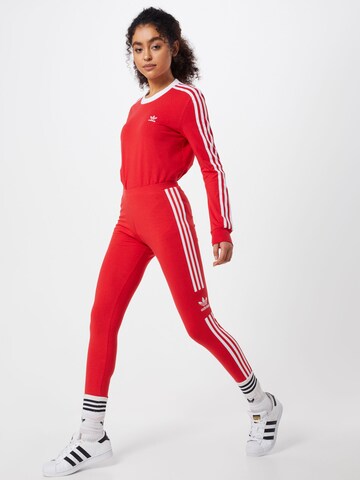 ADIDAS ORIGINALS Skinny Legginsy w kolorze czerwony