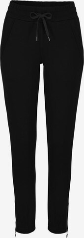 BENCH Tapered Pants in Black: front