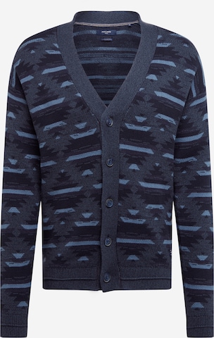 JACK & JONES Knit Cardigan 'WEST' in Blue: front