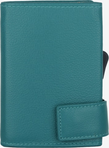 SecWal Wallet in Blue: front