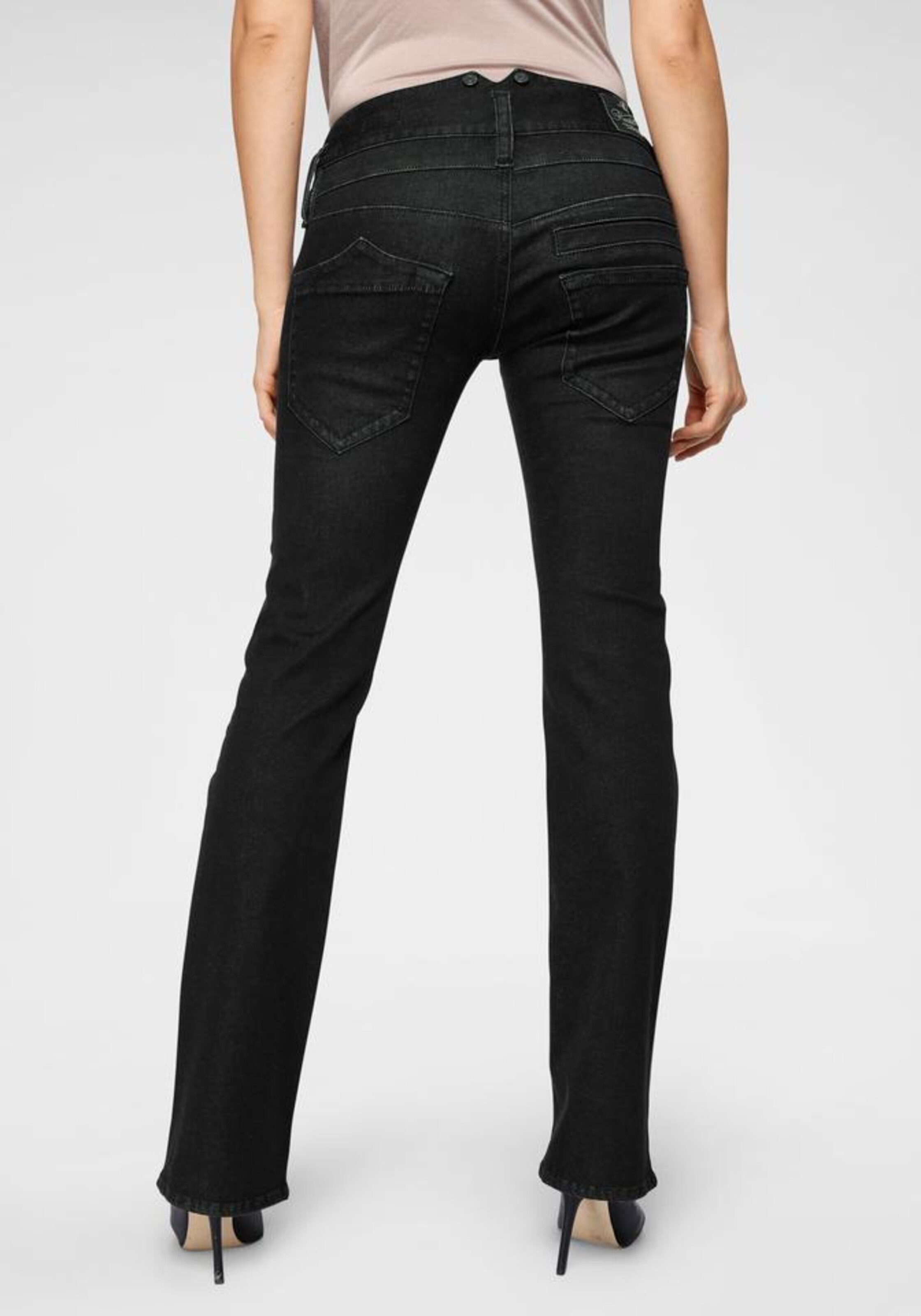 Vancouver denim high waisted stretch jeans knee high boots for juniors