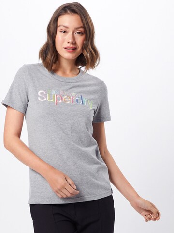 Superdry Tričko - Sivá: predná strana