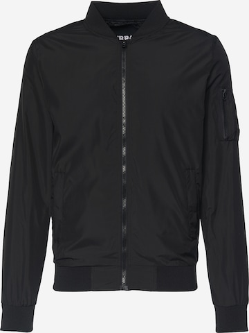 Urban Classics Between-Season Jacket in Black: front