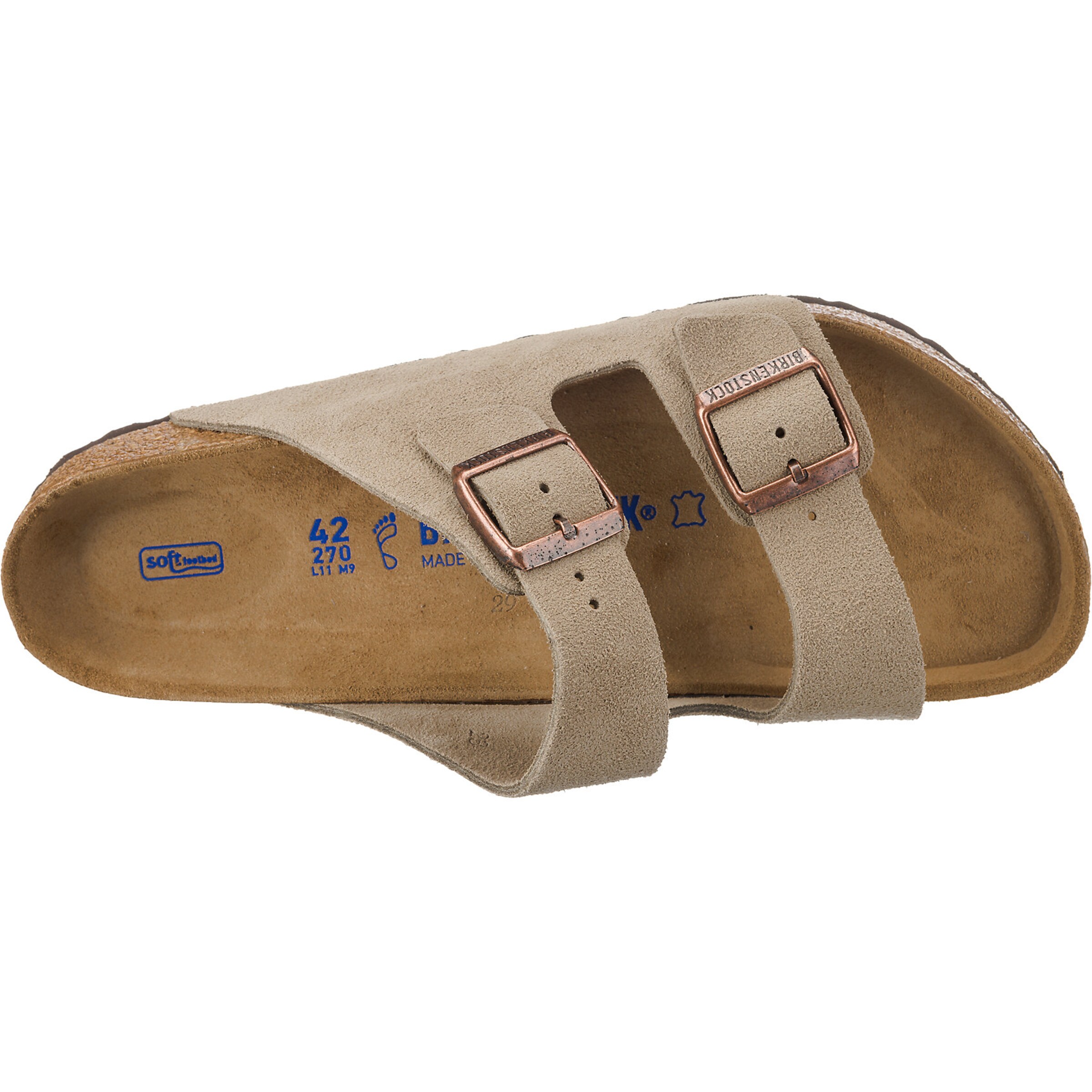 BIRKENSTOCK Pantofle 'Arizona' – béžová