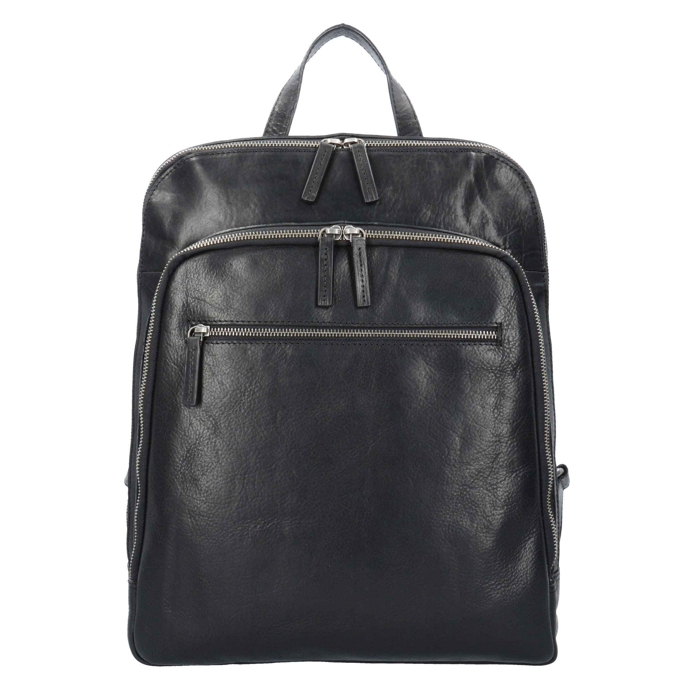 LEONHARD HEYDEN Backpack 'Roma' in Black: front