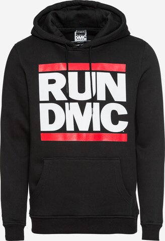 Sweat-shirt 'Run DMC' Mister Tee en noir : devant