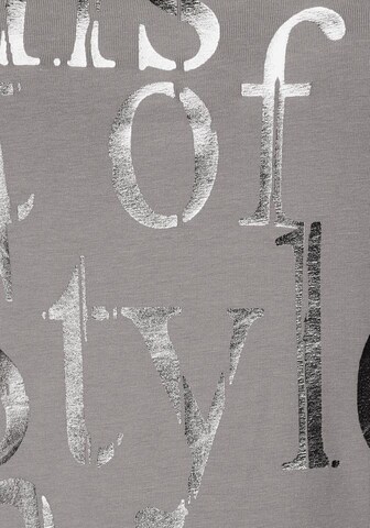 LAURA SCOTT Print-Shirt in Grau