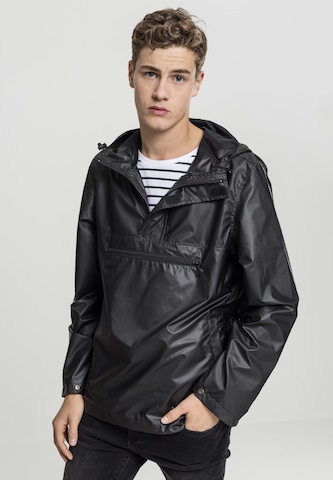 Urban Classics Between-Season Jacket in Black: front