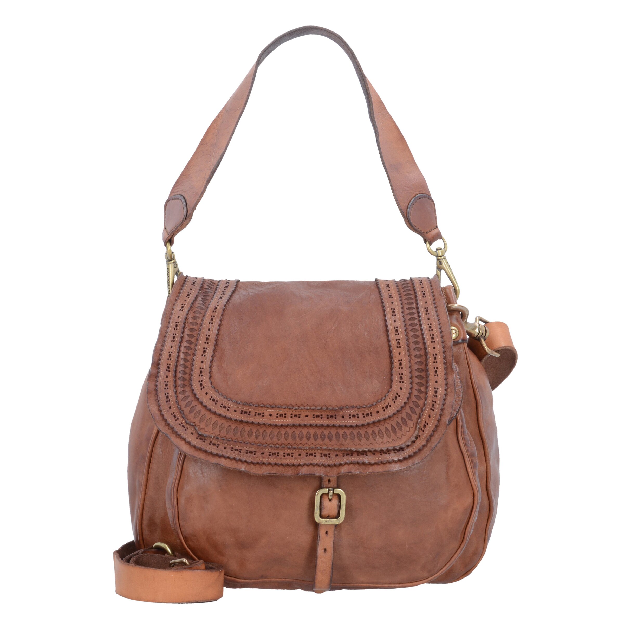 Campomaggi - Schoudertas in de kleur Cognac