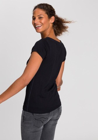 KangaROOS T-Shirt in Schwarz