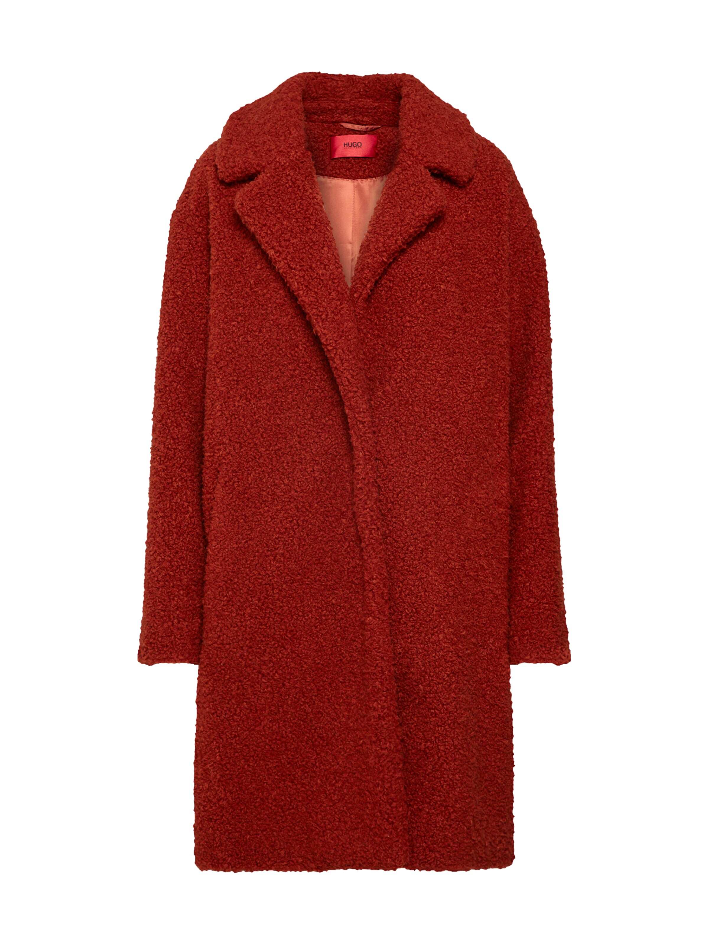 HUGO - Tussenmantel in de kleur Roestrood