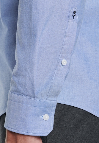 SEIDENSTICKER جينز ضيق الخصر والسيقان قميص لأوساط العمل بلون أزرق