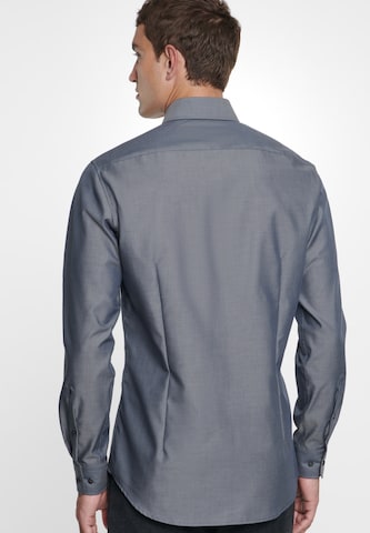 SEIDENSTICKER Slim fit Business Shirt in Grey