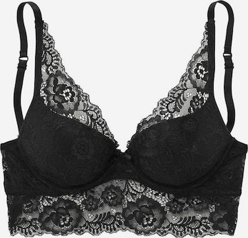 LASCANA Regular Bra in Black: front