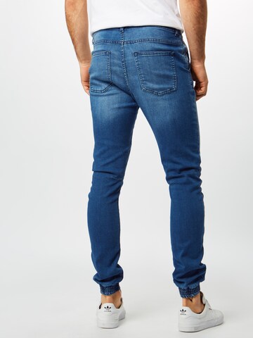 Urban Classics Tapered Jeans in Blau: zadná strana