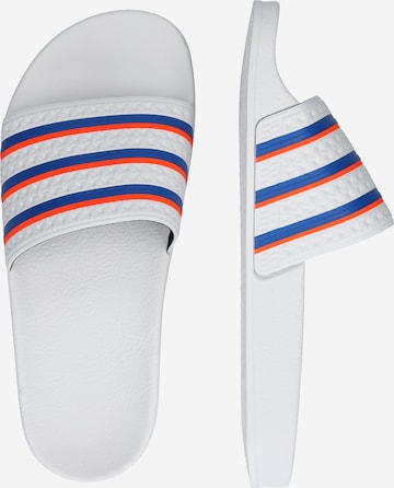 ADIDAS ORIGINALS Plätu 'Adilette', värv valge