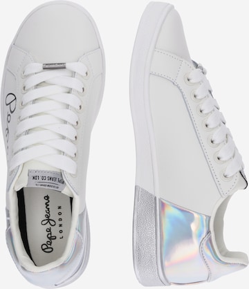 Pepe Jeans Platform trainers 'Bromton Mania' in White: side